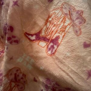 Pink and Purple Cowboy Hat Blanket